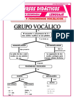 Grupos Y Fenómenos Vocálicos: Ejm: - Viu - Da - Can - Ción - Lau - Ra Ejm: Ejm