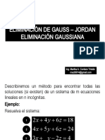 Eliminación de Gauss - Jordan