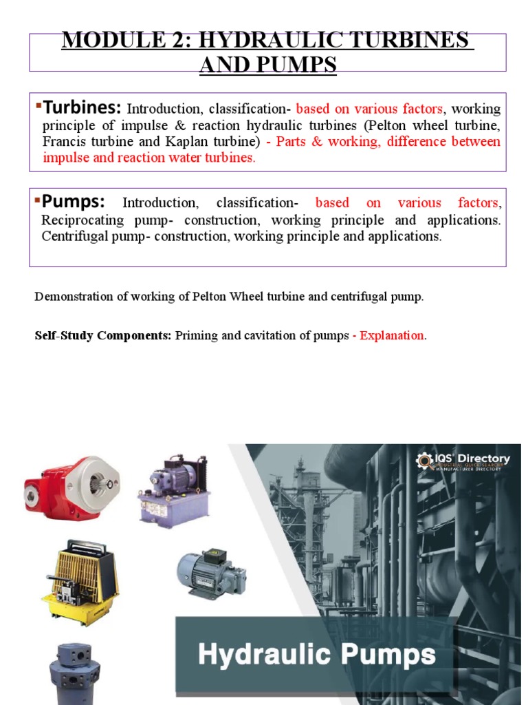 Hydraulic Pumps PDF Pump Turbine