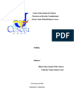 Centro Universitario de Oriente Maestría en Derecho Constitucional Doctor Omar Rafael Ramírez Corzo