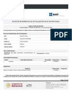 Acuse de Movimientos de Actualizacion de Situacion Fiscal