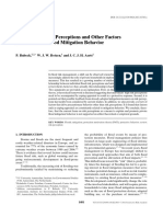 Factors influencing flood mitigation behavior