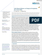 Earth S Future - 2022 - Xu - Detectable Human Influence On Changes in Precipitation Extremes Across China