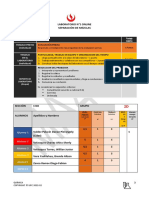 Rubrica de Evaluación: Evaluación Trabajo Previo (Individual) Trabajo en El Laboratorio (Individual)