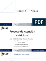 Nutrición Clínica: Docente: Mg. Jorge Chávez CURSO: Clínica Del Adulto II Ciclo Regular - Enan 2023