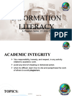 Topic 2 Information Literacy Program