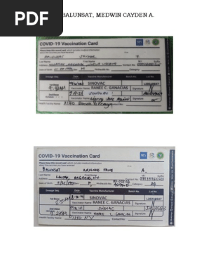 COVID VACCINE CARD