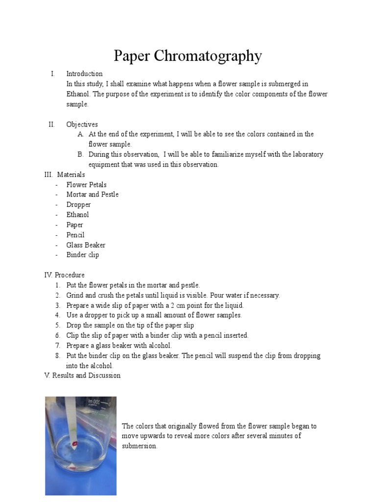 Paper Chromatography | PDF