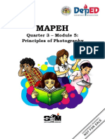 Mapeh: Quarter 3 - Module 5: Principles of Photography