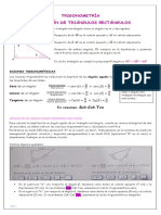 2 2CMTP Matematica. Resolucion de Triangulos Rectangulos PDF