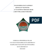 Progam Kerja Dan Laporan Kegiatan Matsama (Masa Ta'aruf Siswa Madrasah Aliyah) TAHUN PELAJARAN 2022/2023