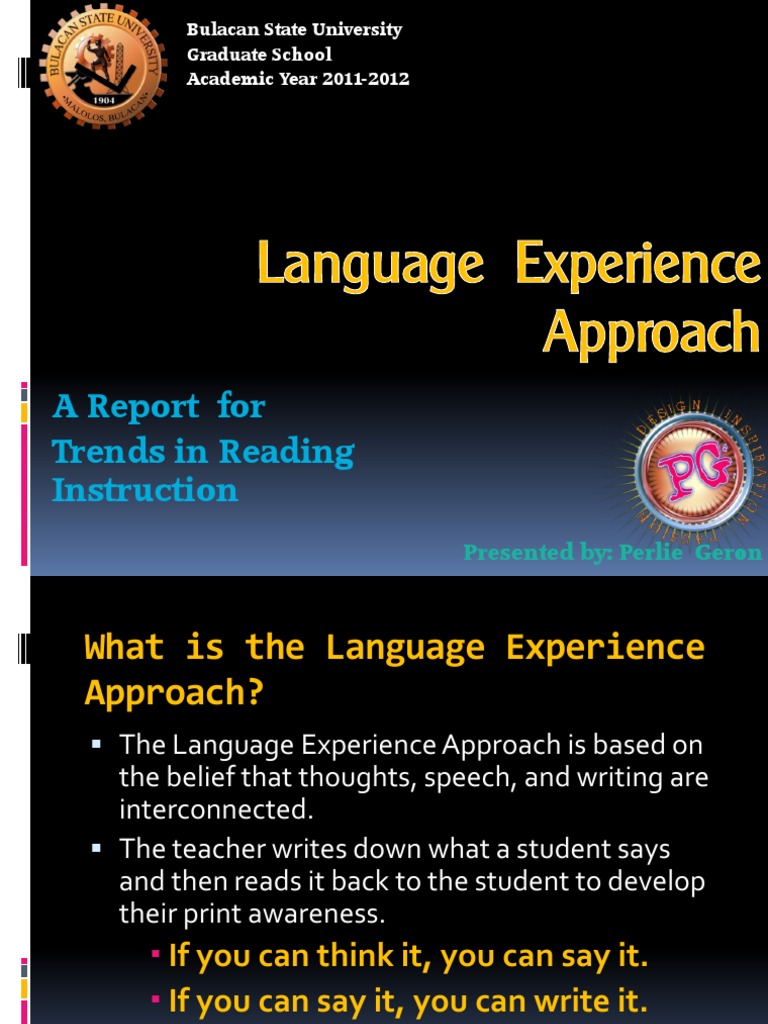 Language Experience Approach in Reading | PDF | Reading (Process ...