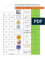 Calcular perímetros, áreas y volúmenes de figuras geométricas