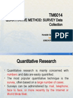 Quantitative Method: Survey Data Collection: Noraidah Sahari at Ashaari 0389216751/0192719286