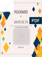 Felicidades: Grupo de 3°B