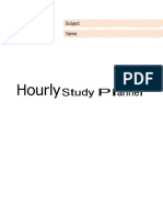 Hourly: Study Planner