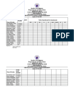 Checklist of Teacher Forms