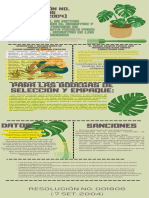 Green & Brown Monstera Plant Fun Facts Data Infographic PDF