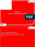 Factors Evaluation Matrix (FEM)