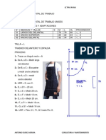 Trazado Del Delantal de Trabajo