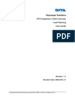 SITA Departure Control Services Load Planning User Guide - 7.2 - A4