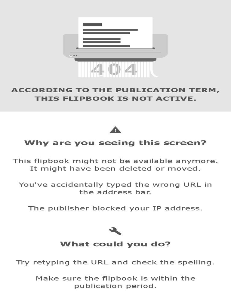 Flipbook Access Issues Explained | PDF