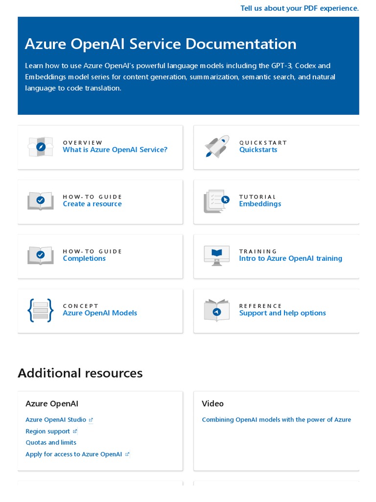 Azure Cognitive Services Openai PDF | PDF