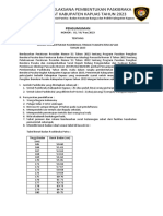 Panita Pelaksana Pembentukan Paskibraka Tingkat Kabupaten Kapuas Tahun 2023