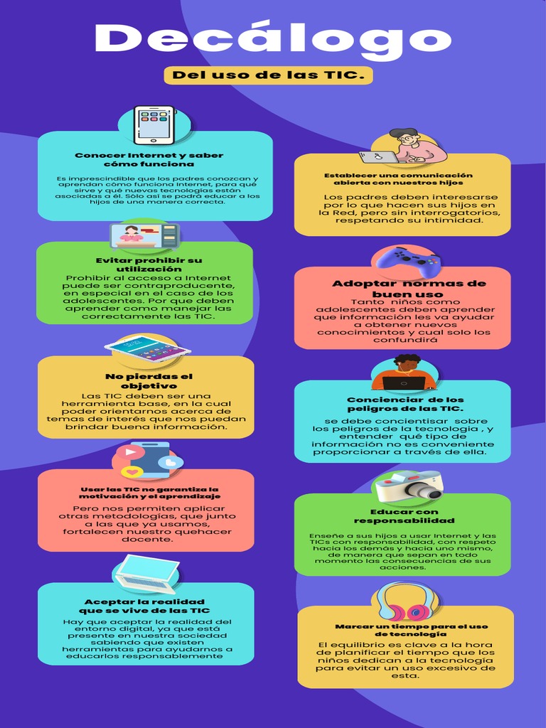 Diez recomendaciones para el uso responsable de las Tecnologías de la ...