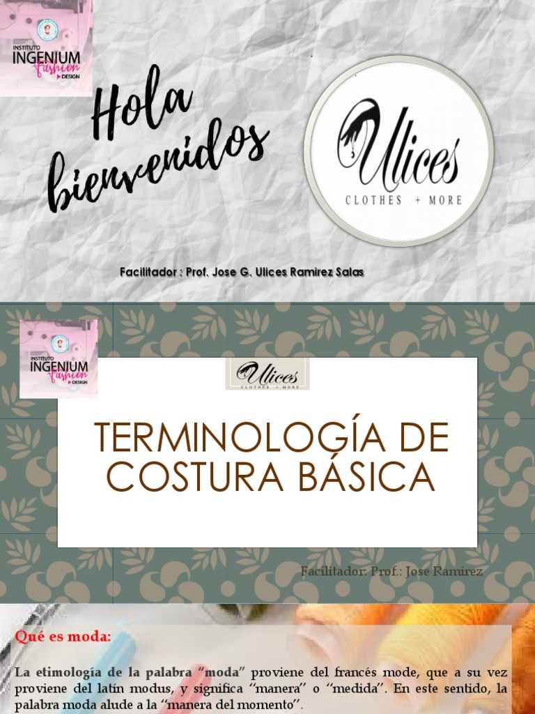 Glosario de Términos de Costura | PDF | Moda | Ropa