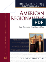 The Facts On File Dictionary of American Regionalisms (Facts On File Library of American Literature) (Robert Hendrickson) PDF