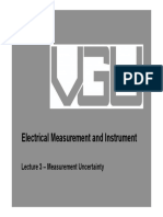 Electrical Measurement Uncertainty