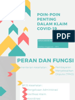 Poin Poin Penting Dalam Pengklaiman Covid-19