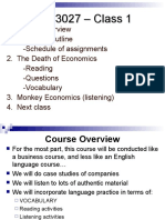 ANG 3027 - Course Overview and Monkey Economics Study