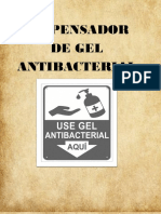 Dispensador de gel antibacterial casero