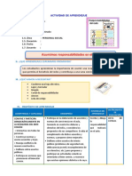 D3 A3 SESION PS. Asumimos Responsabilidades en El Aula