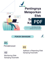 Materi Koordinator - Pentingnya Melaporkan Efek Samping Kosmetik PDF