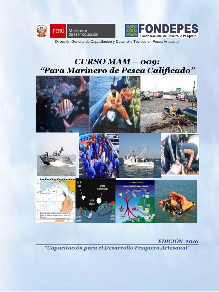 Curso Marinero Pesca Calificado 2016 | PDF | Pesca con caña | Fibra  sintética