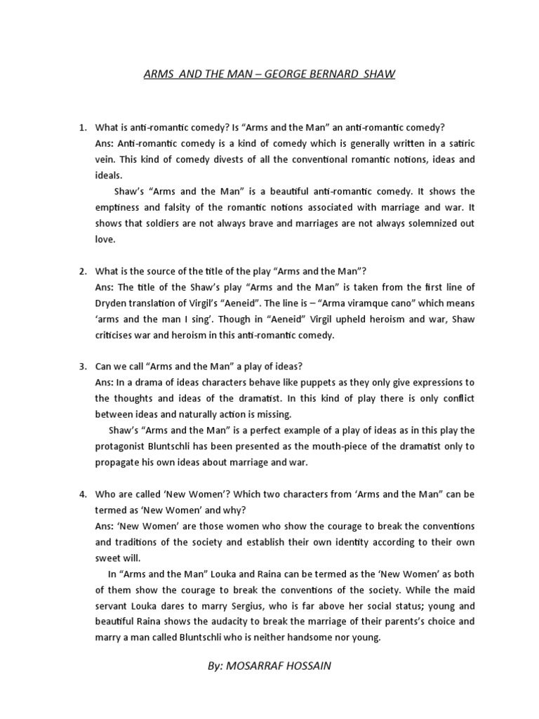 Arms and The Man PDF