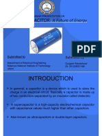 SEMINAR ON SUPERCAPACITOR: A FUTURE OF ENERGY STORAGE