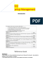 MGT 1022 - Introduction to Lean Startup Management
