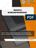 Dokumen - Tips - Modul Korespondensi Modul Korespondensi Berisi Materi Pembahasan Terkait Dengan