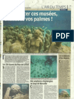 Les musées sous-marins - Le Parisien - 27 août 2011