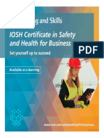 Iosh Level 3 Delegate Brochure PDF