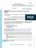 Oficio No. 084-USAD-SE-2023 Lineamientos Del Monitoreo Del Sistema Educativo Nacional-Mes de Marzo PDF