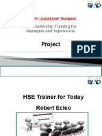 HSE Leadership Training Summary