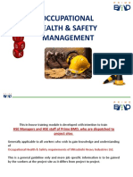 OCCUPATIONAL HEALTH & SAFETY MANAGEMENT TRAINING