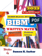 BIBM Written MAth (Sumon K. Sarkar) - 2023 PDF