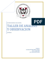 Taller de Analisis y Observacion PDF