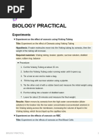 Biology Practical Notes